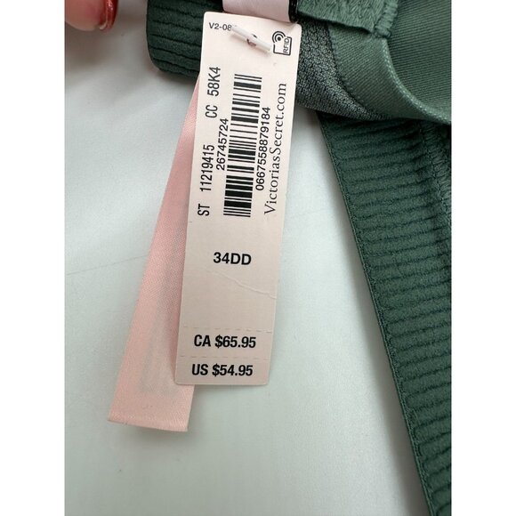 NWT Victoria’s Secret Sport Incredible Max Sports Bra 34DD High Support Green - Picture 11 of 12